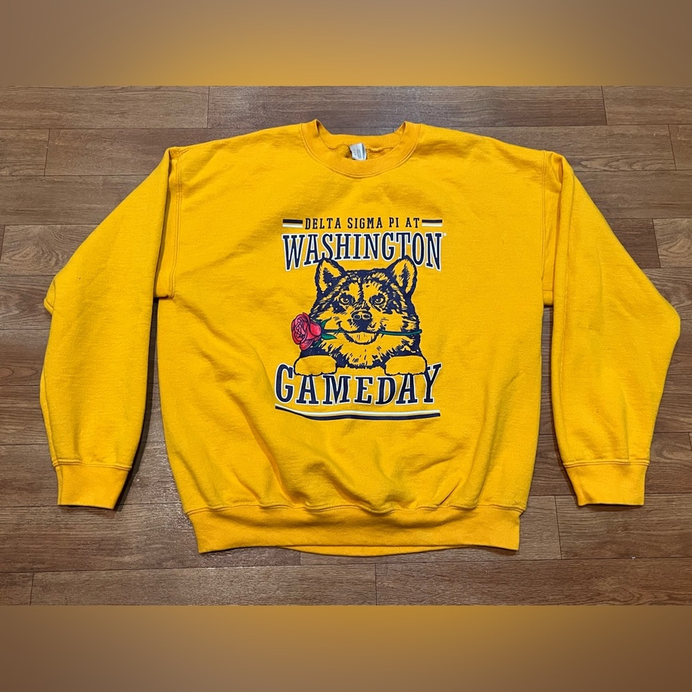 Vintage Style University of Washington Huskies Sweatshirt Gildan Unisex Large